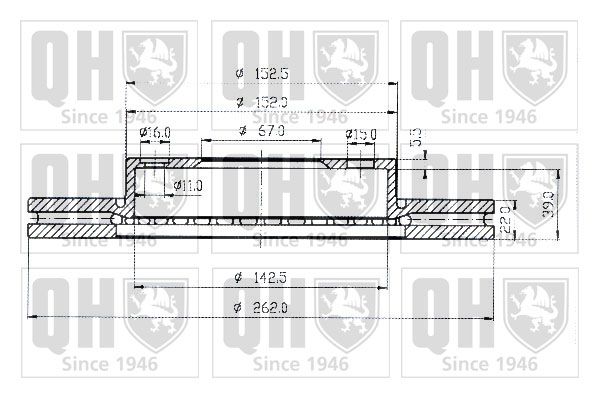 QUINTON HAZELL Тормозной диск BDC3597